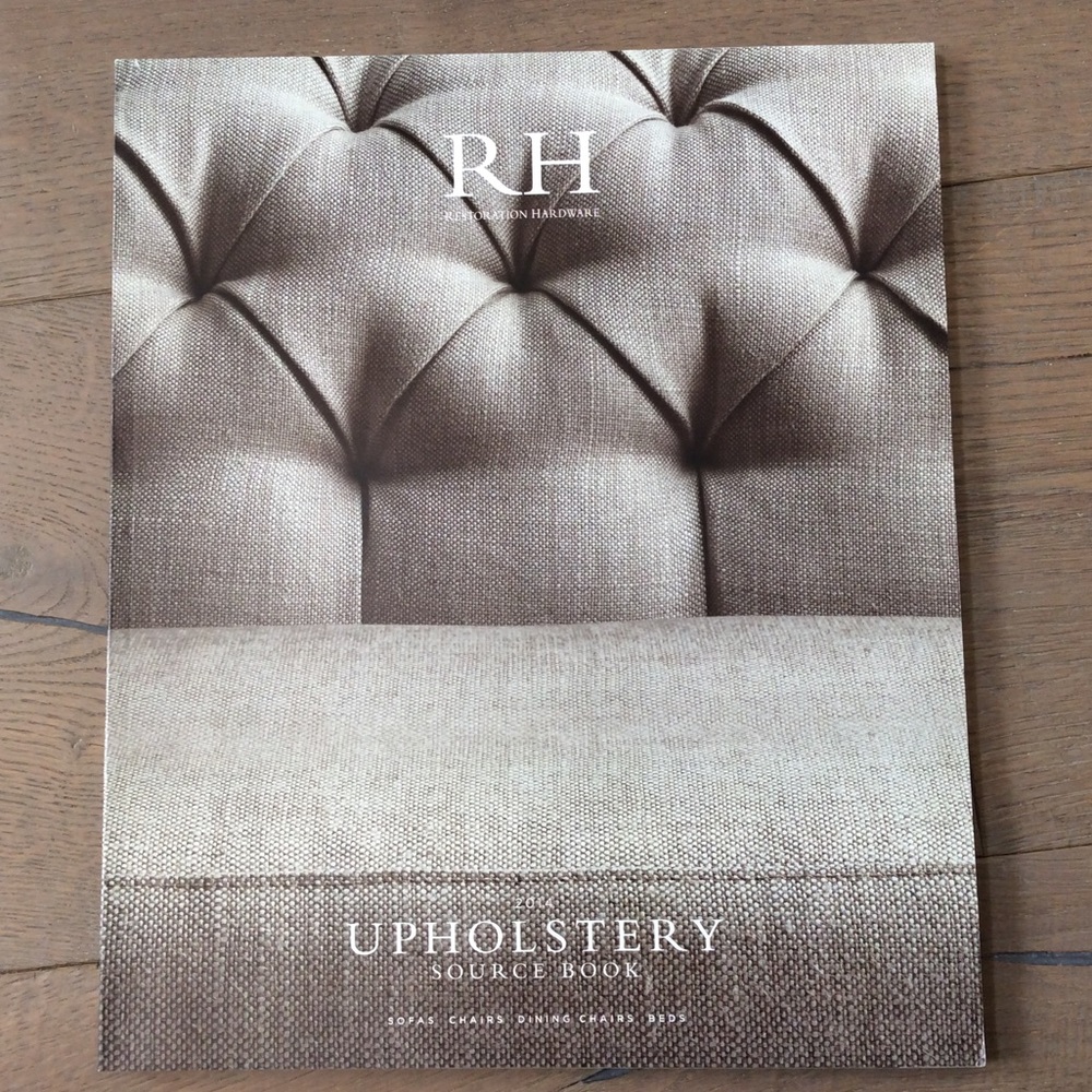 RH restoration hardware catalog table look book